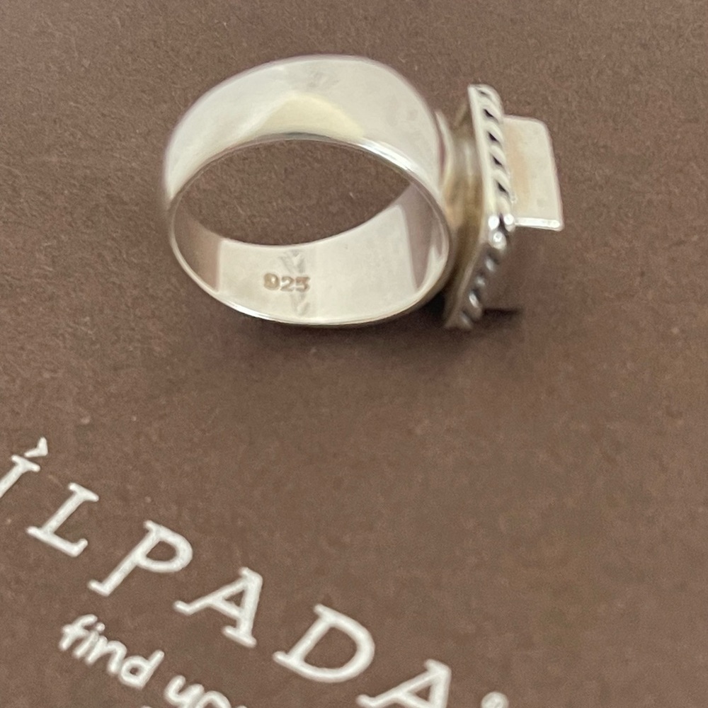 Silpada size 5, .925 Sterling Silver Elizabeth Ring R0836 - Picture 3 of 5
